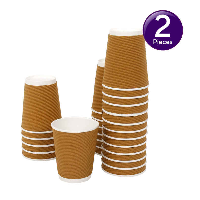 Disposable Ripple Paper Glass | 150 ml | Pack of 25 | Tempware Combo Disposable Ripple Paper Glass | 150 ml | Pack of 25 | Tempware Combo