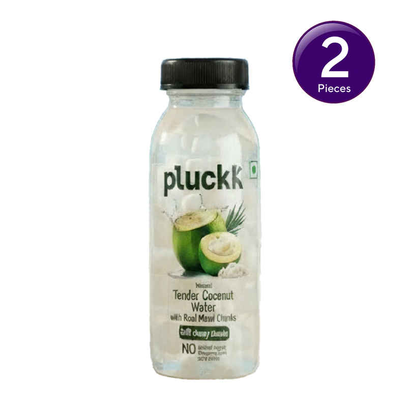 Pluckk Natural Tender Coconut Water With Real Malai Chunks|Hydration With Potassium & Electrolytes Combo