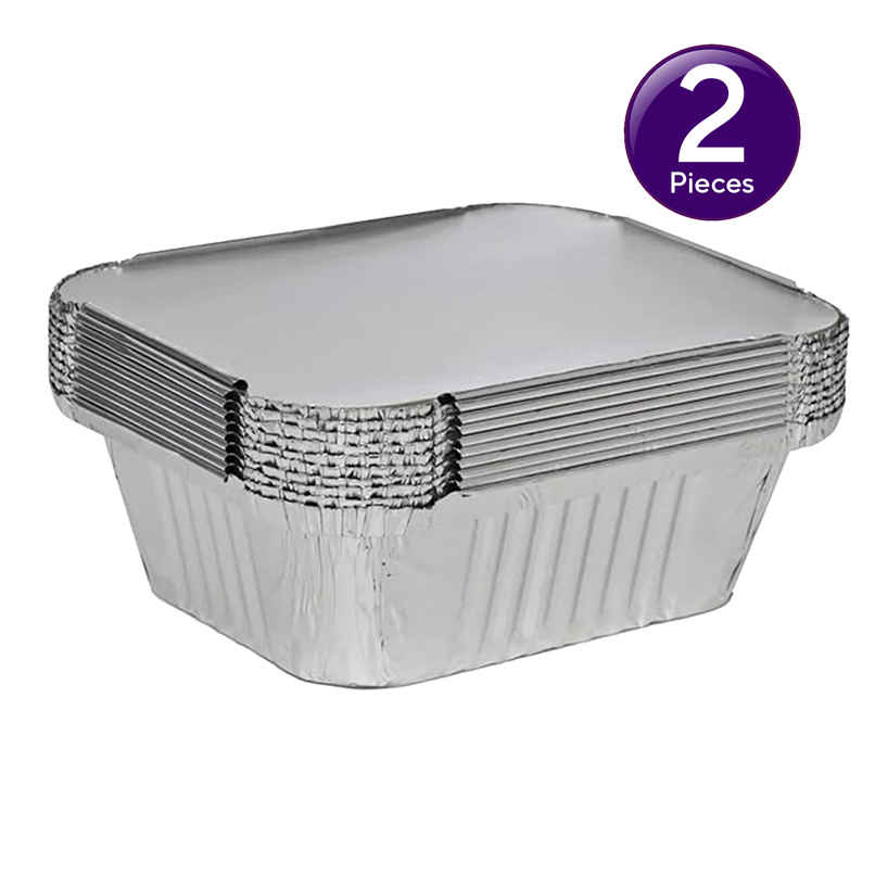 Naturepac Foil Container + Lid 750 ml | Sturdy & Practical Combo Naturepac Foil Container + Lid 750 ml | Sturdy & Practical Combo