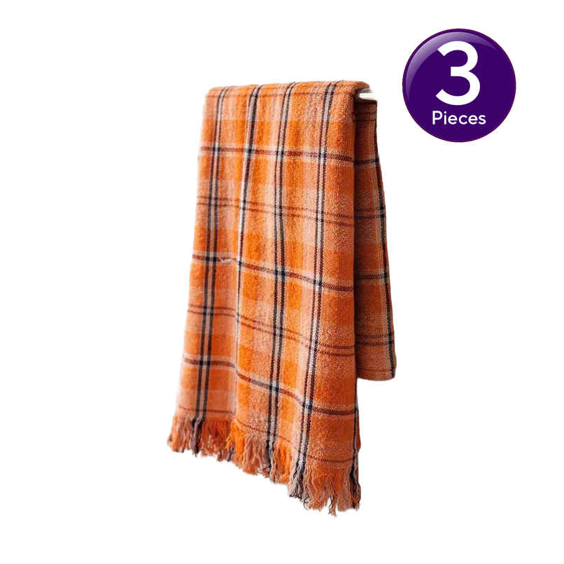HD Creations Mayura Bath Towel (150cm x 71cm) (Colour May Vary) Combo
