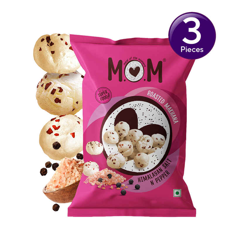 MOM Himalayan Salt & Pepper Roasted Makhana  Combo 