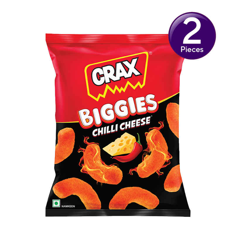 Crax Biggies Chilli Cheese Puff Snacks Combo Crax Biggies Chilli Cheese Puff Snacks Combo