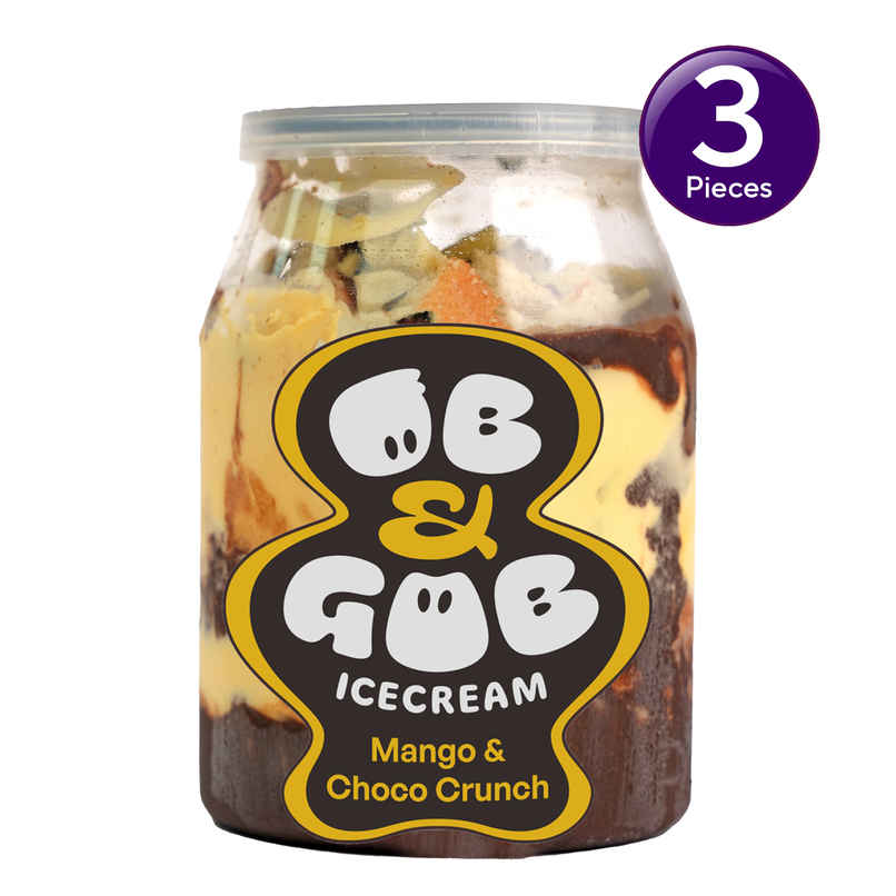 OB & GOB Mango & Choco Crunch Ice Cream Sundae  Combo