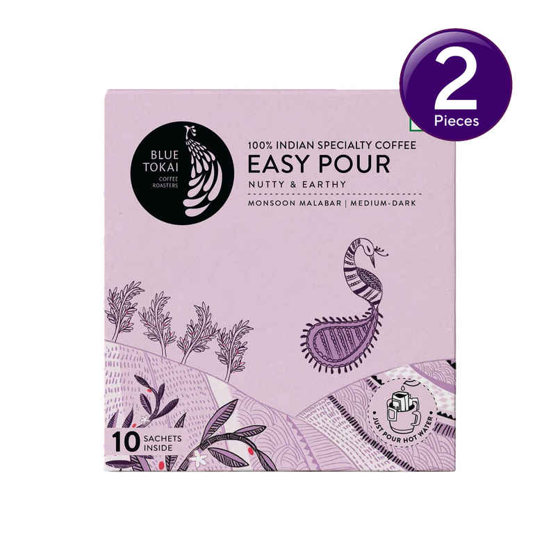Blue Tokai Monsson Malabar Easy Pour Dark Roast Hot Brew Coffee Combo
