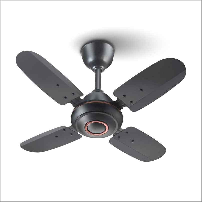 truTRTL Wave Ceiling Fan, 50W, 600Mm/24 Inch, High-Speed, Energy Saving, Durable & Stylish - Smoke Brown