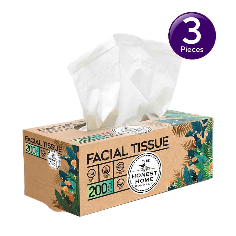 The Honest Home Company Facial Tissue Box | 200 Pulls Combo