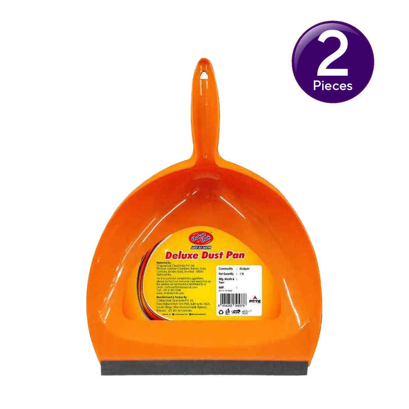 Chakaachak Deluxe Dustpan (Colour May Vary) Combo