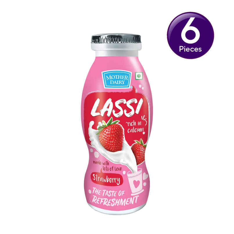 Mother Dairy Strawberry Lassi Combo Mother Dairy Strawberry Lassi Combo