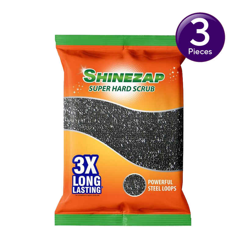 Shinezap Super Hard Scrub pad for Tough Kitchen Stains| Replacement to Steel Scrubber with Fragnance Combo Shinezap Super Hard Scrub pad for Tough Kitchen Stains| Replacement to Steel Scrubber with Fragnance Combo