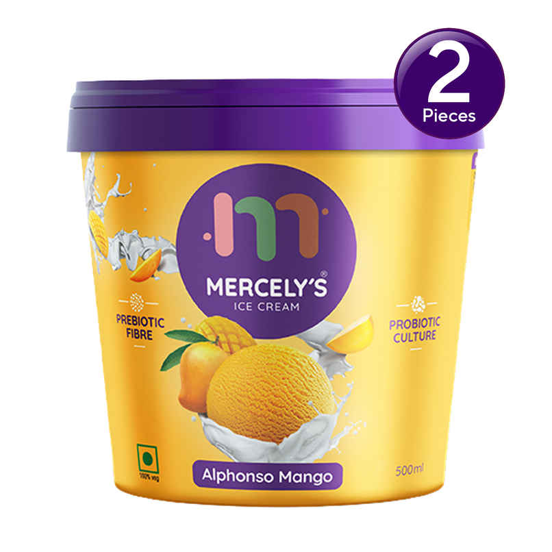 Mercely's Alphonso Mango Family Pack Ice Cream Tub Combo