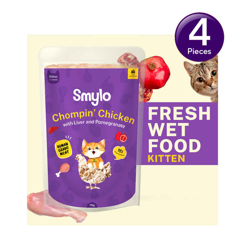 Smylo Kitten Chicken & Liver Wet Cat Food, Fresh & Preservative-Free Combo Smylo Kitten Chicken & Liver Wet Cat Food, Fresh & Preservative-Free Combo