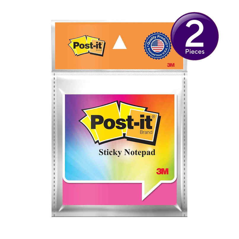 Post-it Sticky Notes Pad | 3inch X 3inch| 100 notes | Assorted Combo
