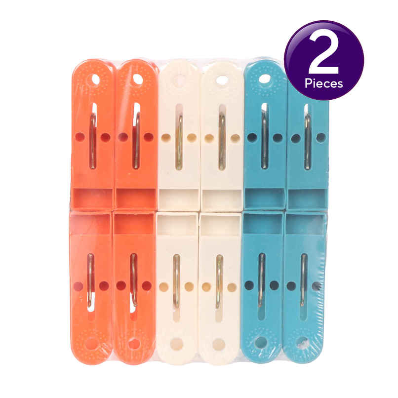 Jatin Verna Plastic Cloth Hanging Clips Set of 12 pcs 12 pc X 2 Combo