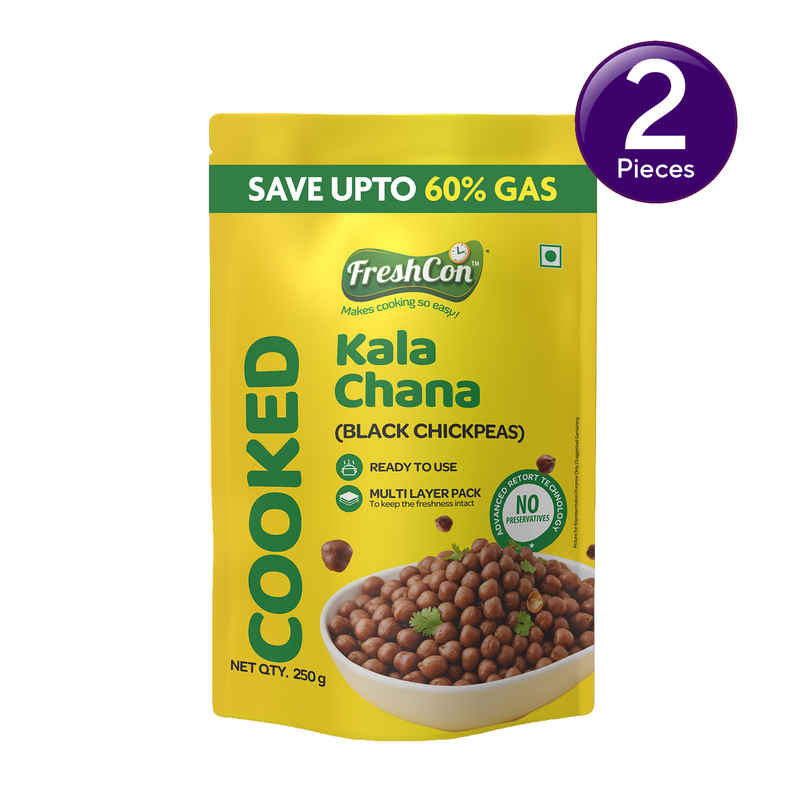 Freshcon Cooked Kala Chana | Black Chickpeas Combo Freshcon Cooked Kala Chana | Black Chickpeas Combo