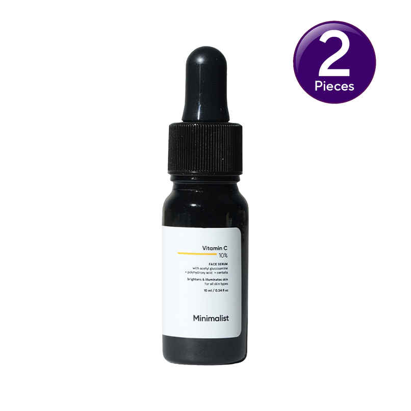 Minimalist 10% Vitamin C Brightening & Hydrating Face Serum Combo