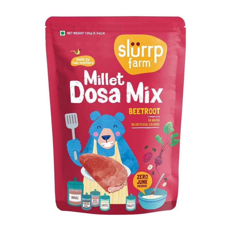 Slurrp Farm Millet Dosa Mix - Beetroot