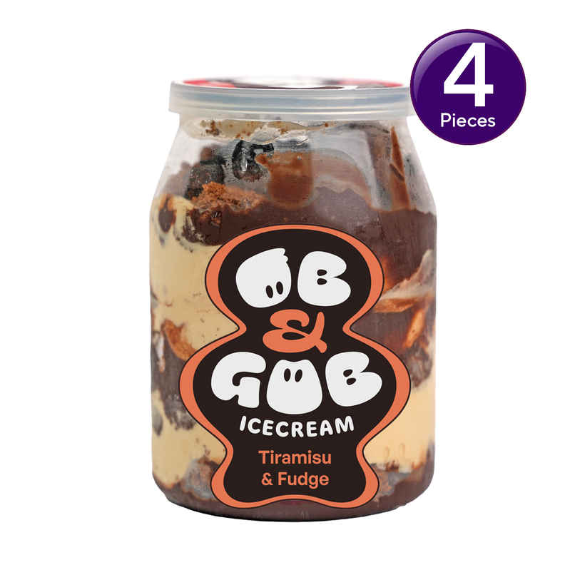OB & GOB Tiramisu & Fudge Ice Cream Sundae  Combo