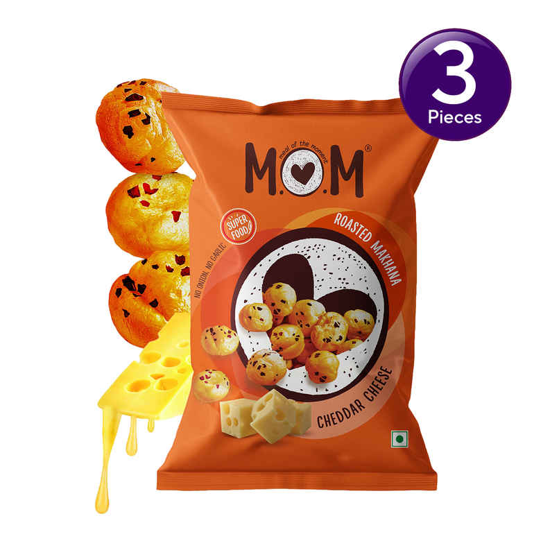 MOM Cheddar Cheese Roasted Makhana Combo MOM Cheddar Cheese Roasted Makhana Combo