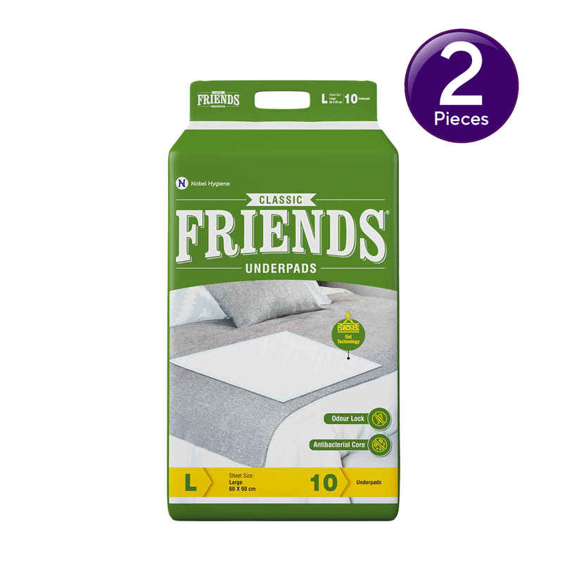 Friends Classic Disposable Underpad  Large Size 60x90 cm Combo