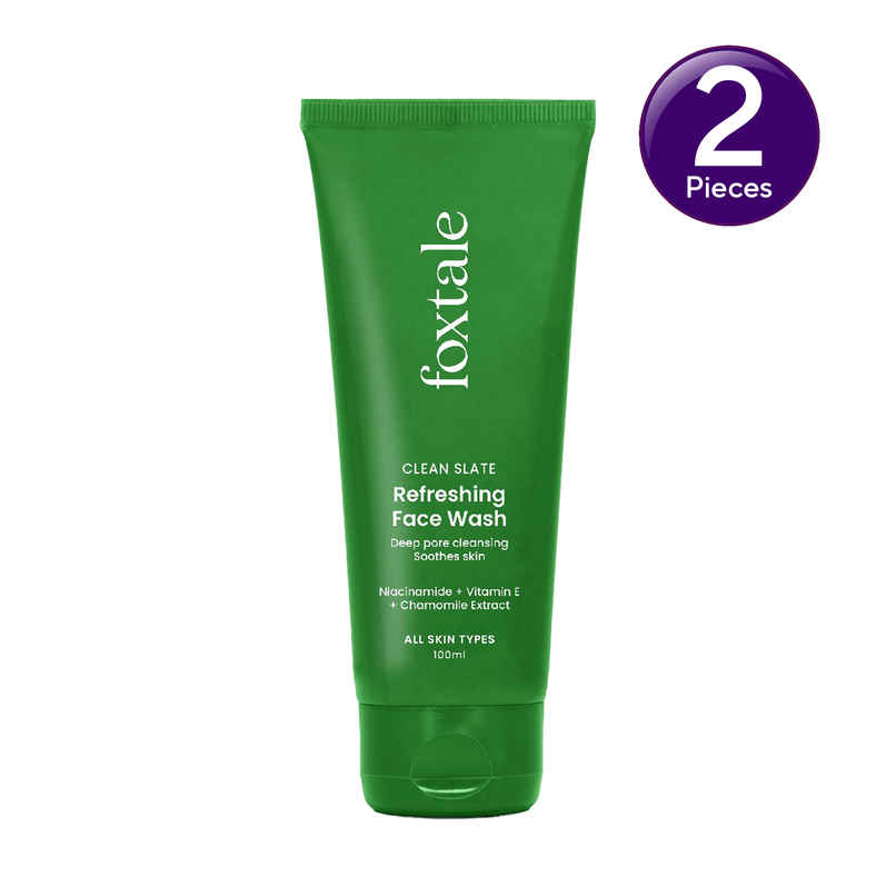 Foxtale Refreshing Face Wash with Niacinamide(Tube) Combo Foxtale Refreshing Face Wash with Niacinamide(Tube) Combo
