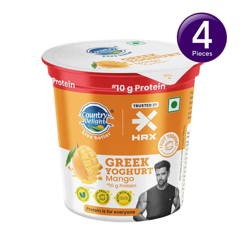 Country Delight 10g Protein Greek Yoghurt | Mango Combo  
