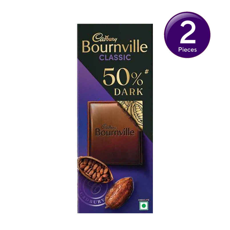 Cadbury Bournville Rich Cocoa 50% Dark Chocolate Bar Combo