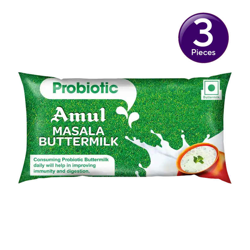 Amul Probiotic Spiced Buttermilk Combo     