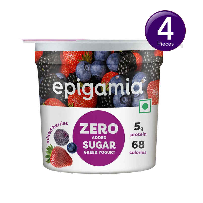 Epigamia No Added Sugar Mixed Berry Yogurt Combo   