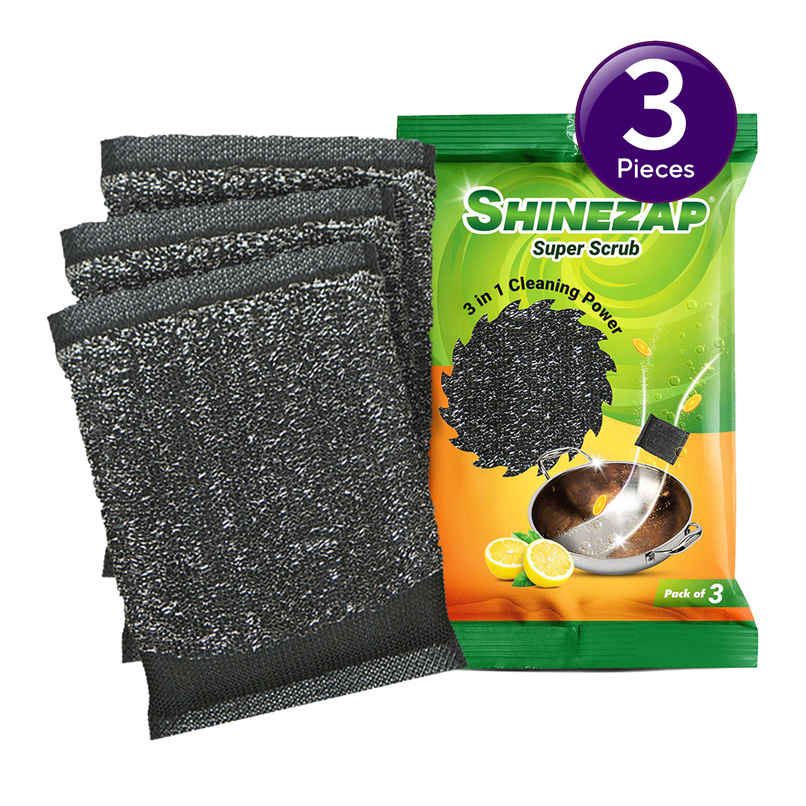 Shinezap Super Scrub pad Pack of 3 Combo Shinezap Super Scrub pad Pack of 3 Combo
