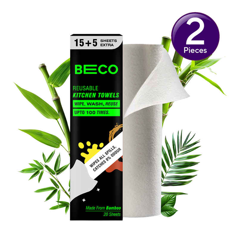 Beco Reusable Kitchen Towel Roll - 15 + 5 Sheets Combo Beco Reusable Kitchen Towel Roll - 15 + 5 Sheets Combo