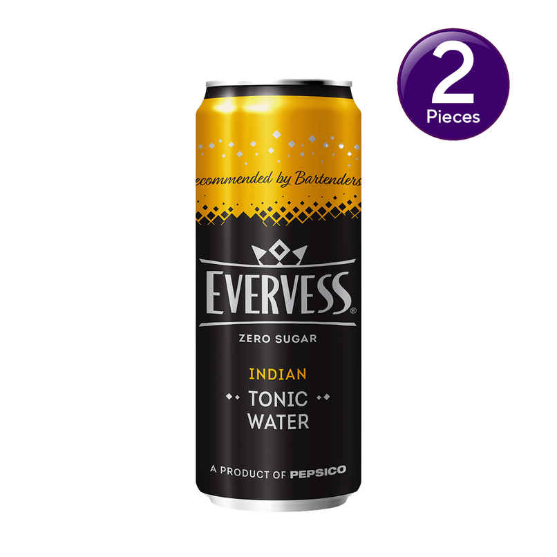 Evervess Zero Sugar Indian Tonic water Combo Evervess Zero Sugar Indian Tonic water Combo