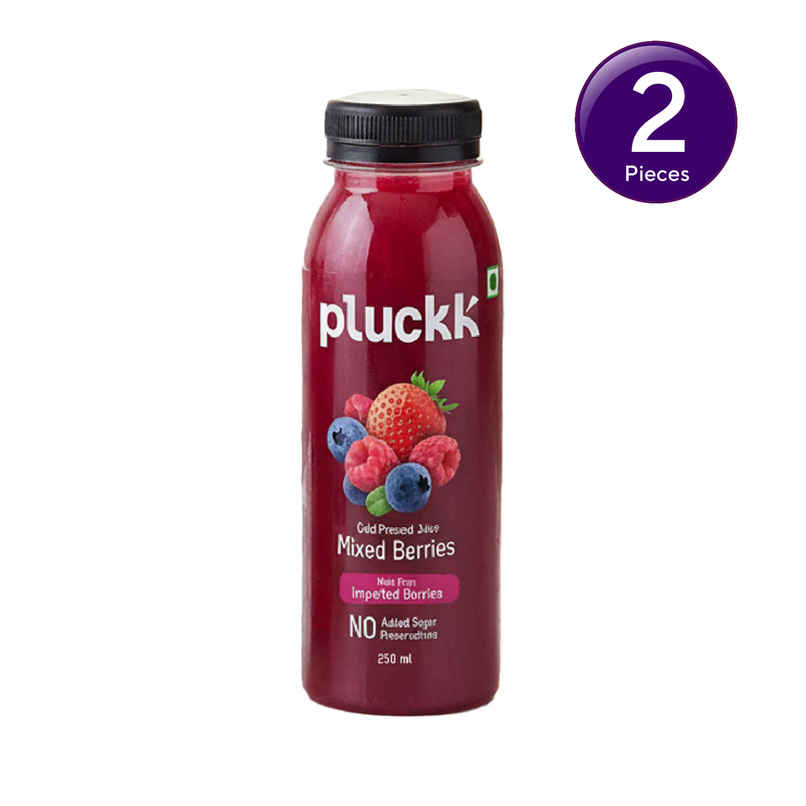 Pluckk Cold-Pressed Mixed Berries Juice | No Sugar, No Preservatives | Antioxidant-Rich | Combo Pluckk Cold-Pressed Mixed Berries Juice | No Sugar, No Preservatives | Antioxidant-Rich | Combo