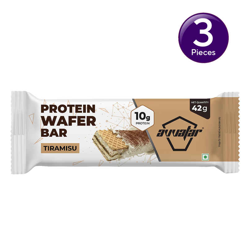 Avvatar 10g Protein Wafer Bar | Tiramisu Flavour Single Bar Combo Avvatar 10g Protein Wafer Bar | Tiramisu Flavour Single Bar Combo