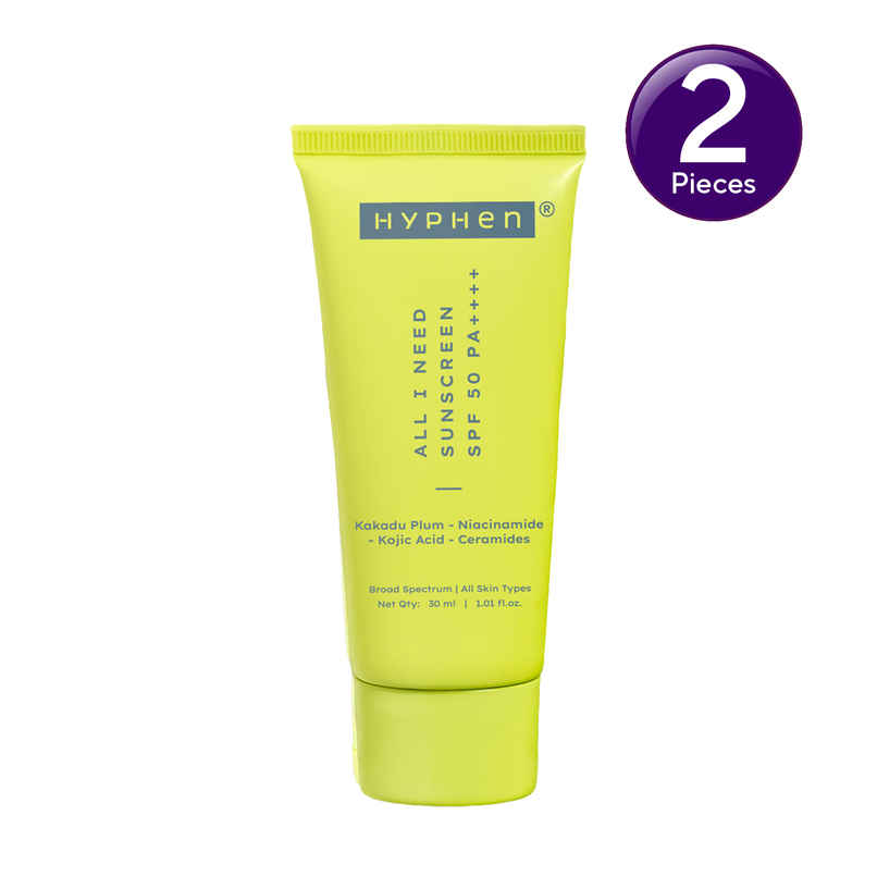 Hyphen All I Need SPF50 PA++++ Sunscreen with Niacinamide Combo Hyphen All I Need SPF50 PA++++ Sunscreen with Niacinamide Combo