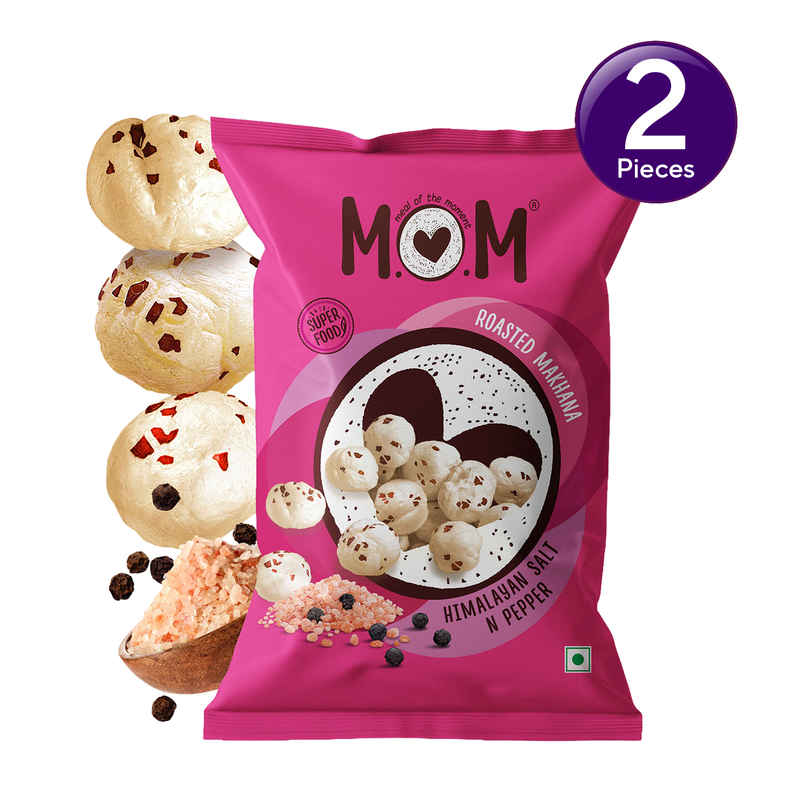 MOM Himalayan Salt & Pepper Roasted Makhana Combo MOM Himalayan Salt & Pepper Roasted Makhana Combo