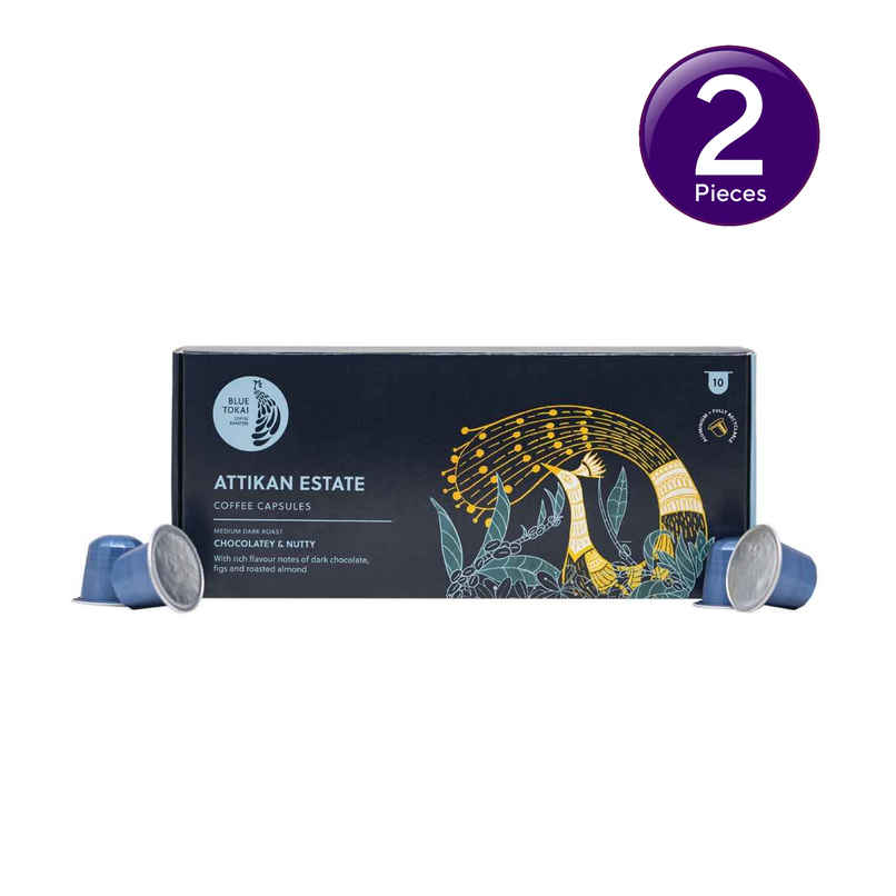 Blue Tokai Attikan Estate Medium Dark Roast Coffee Capsule Combo