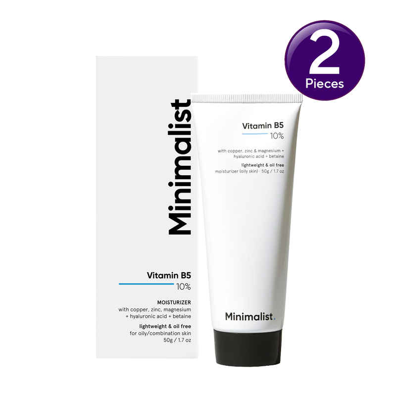 Minimalist Gel-based Moisturizer with 10% Vitamin B5 for Oily & Acne-Prone Skin Combo Minimalist Gel-based Moisturizer with 10% Vitamin B5 for Oily & Acne-Prone Skin Combo