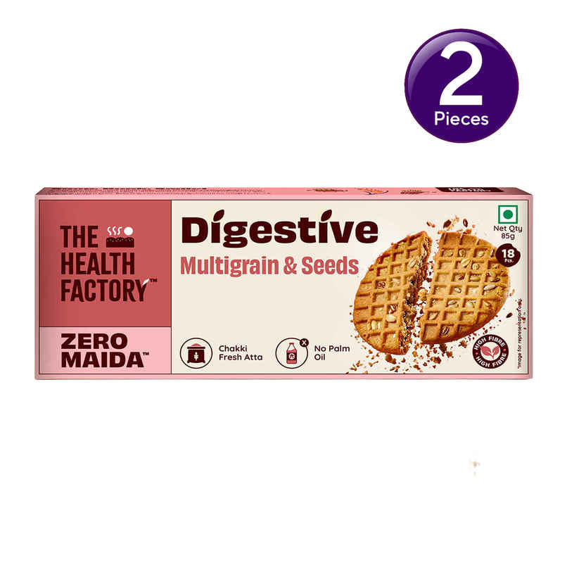 Zero Maida Digestive Biscuits- Multigrain & Seeds Combo