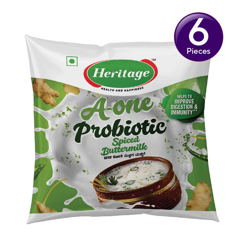 Heritage A-one Probiotic Spiced Buttermilk  Combo 