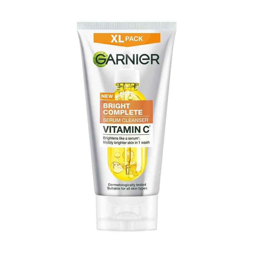 Garnier Bright Complete Serum Cleanser | Vit C Facewash for Visibly Brighter Skin in 1 Wash Garnier Bright Complete Serum Cleanser | Vit C Facewash for Visibly Brighter Skin in 1 Wash