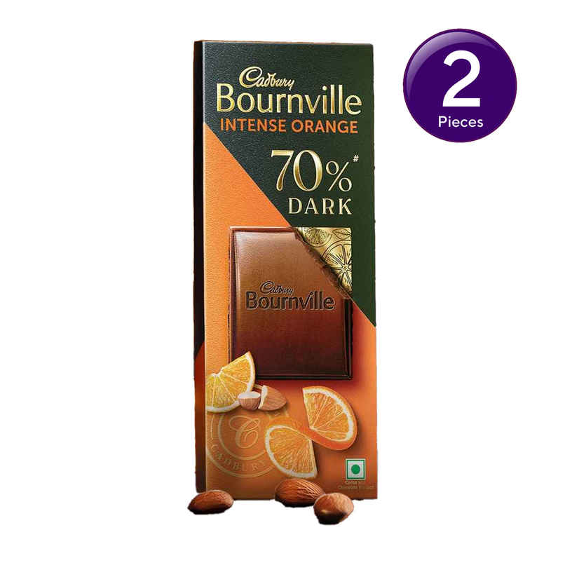 Cadbury Bournville Orange 70% Dark Chocolate Bar Combo