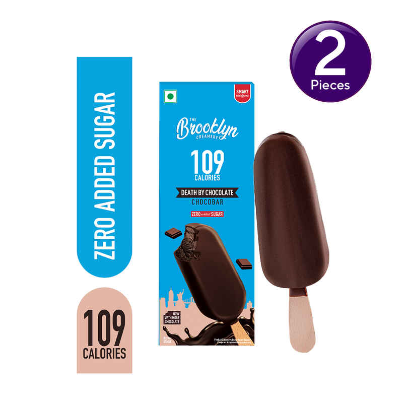 The Brooklyn Creamery Death By Chocolate Chocobar Ice Cream | Low Calorie Zero Added Sugar | Combo The Brooklyn Creamery Death By Chocolate Chocobar Ice Cream | Low Calorie Zero Added Sugar | Combo