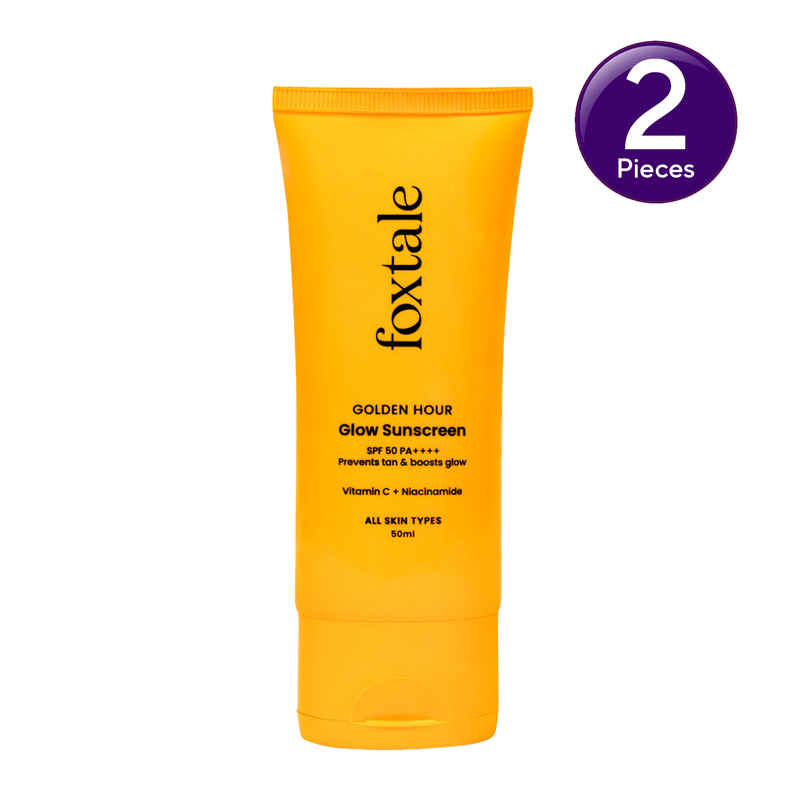 Foxtale Glow Sunscreen SPF50 PA++++ In-Vivo Tested Combo Foxtale Glow Sunscreen SPF50 PA++++ In-Vivo Tested Combo