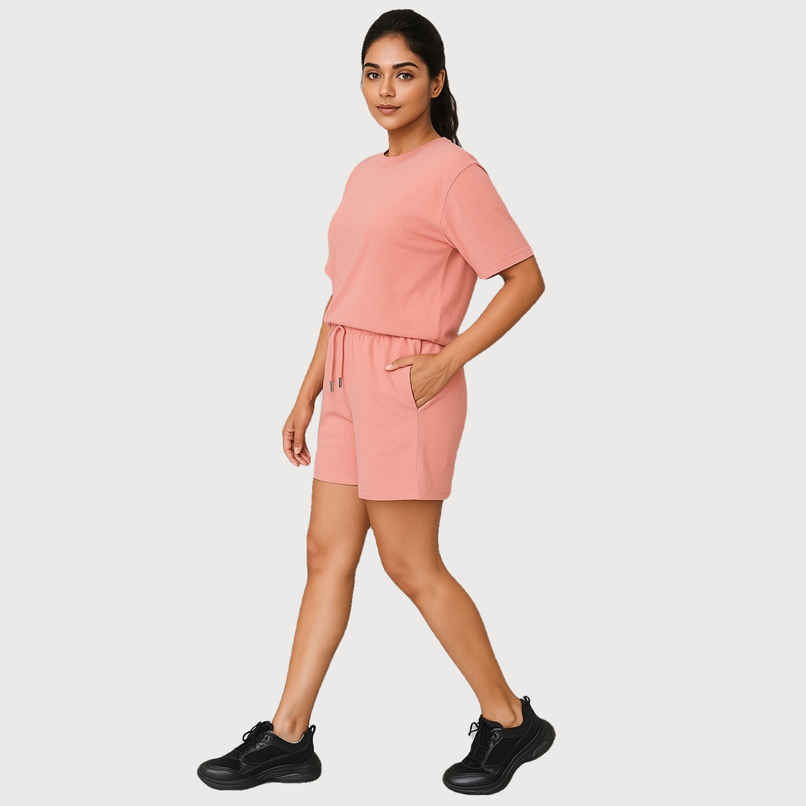 EQL Women's Pure Cotton Shorts | Coral - L