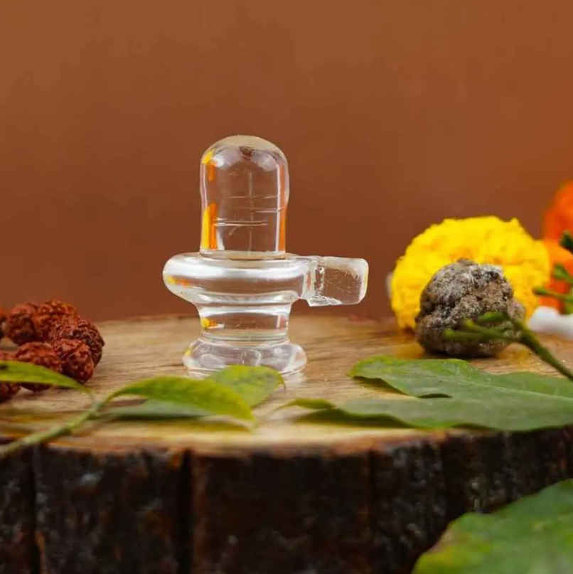 Glass Shivling | Shiva Lingam for Meditation & Pooja | Servdharm Glass Shivling | Shiva Lingam for Meditation & Pooja | Servdharm
