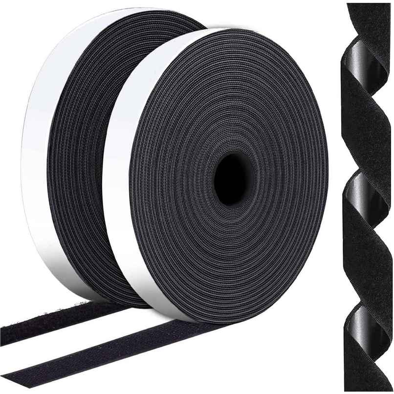 DALUCI Self-Adhesive Hook and Loop Tape | Multipurpose Velcro Tape for Wall Hanging - 5 m