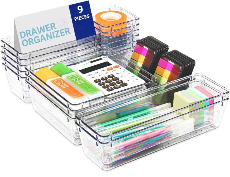 Perpetual Desk Drawer Organizers Trays Set Clear Plastic Storage Bins Bathroom Drawer Tray Set Perpetual Desk Drawer Organizers Trays Set Clear Plastic Storage Bins Bathroom Drawer Tray Set