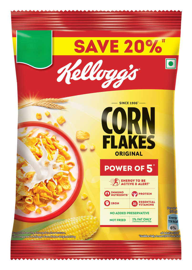 Kellogg's Corn Flakes Original | High in Iron | High in B Group Vitamins | Breakfast Cereals
