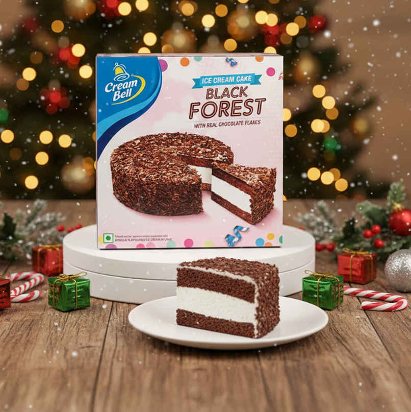 Creambell Black Forest Ice Cream Cake | Soft & Creamy