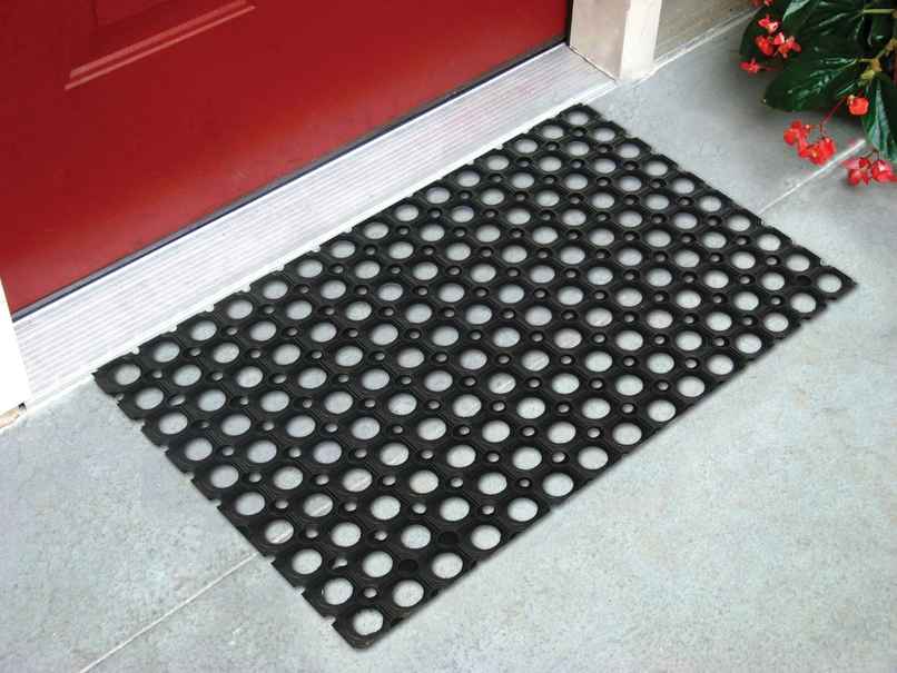Status Rubber Hollow Door Mat | 40 x 60 cm | Set Of 2